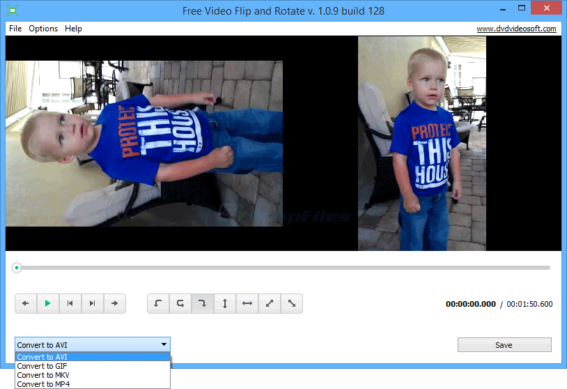 Free Video Flip and Rotate screenshot and download at