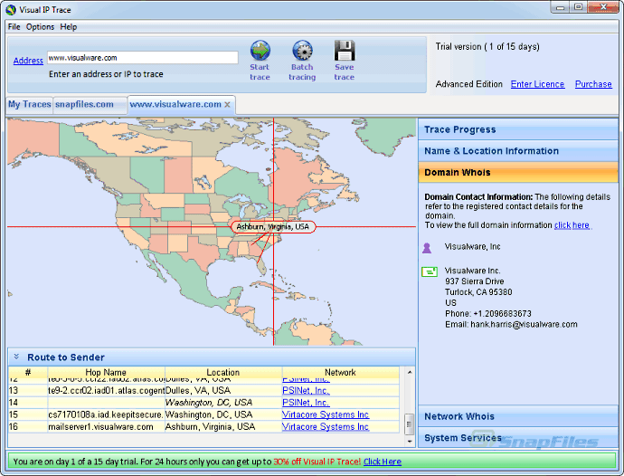Geolocate the Location of an IP Address Geolocation