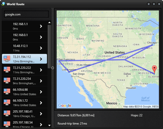 World Route screenshot and download at