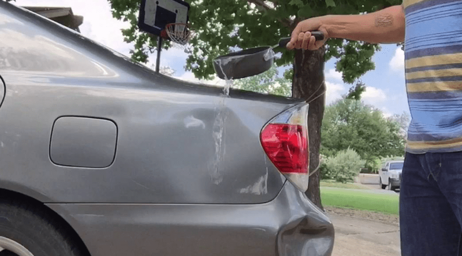 All You Need Is Boiling Water And A Toilet Plunger To Get Car Dents Out