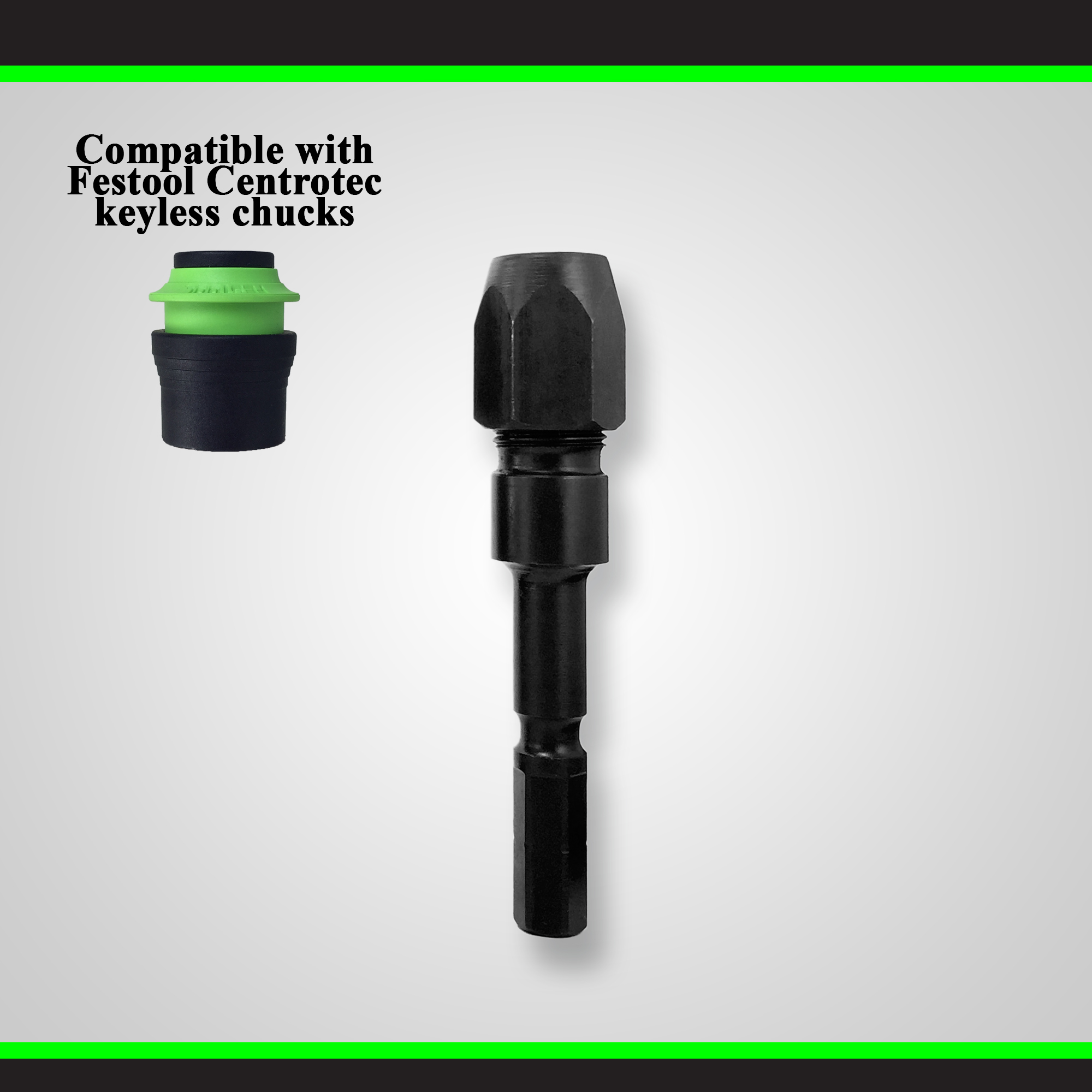 92016 1/4" Drill Bit Adapter with Festool Centrotec compatible shank