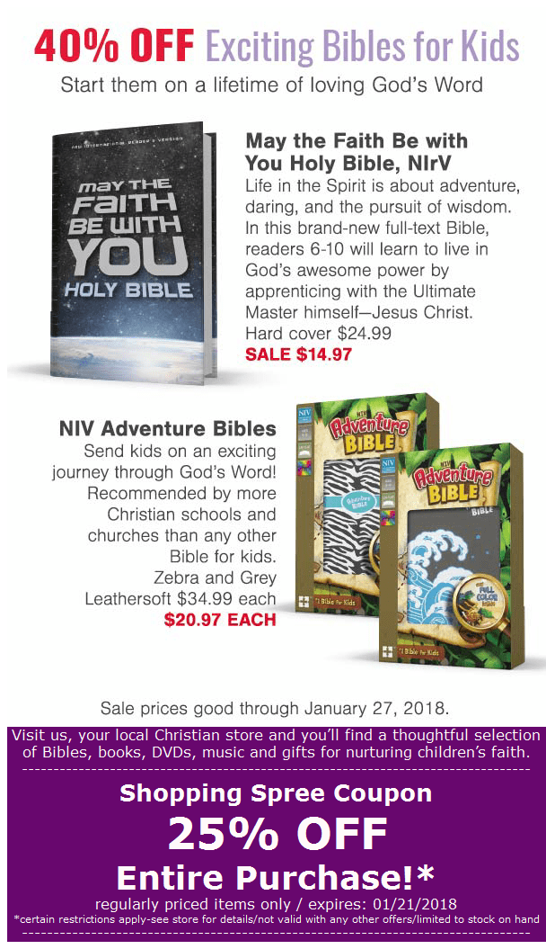 The Vineyard 40 OFF Exciting Bibles For KidsBonus 25 OFF Shopping