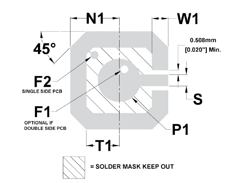 Printed Circuit Board Pads for Metal Domes Contact Pads by Snaptron