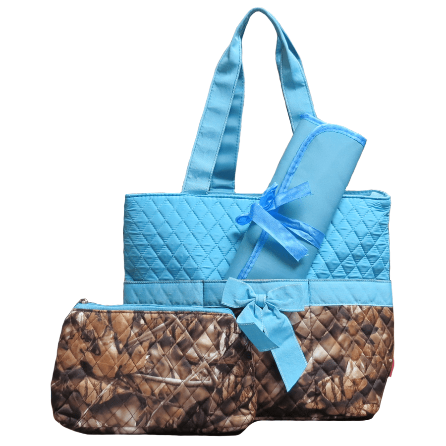 Blue Camo Quilted BagThe Snare Shop