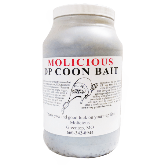molicioius raccoon bait, dog proof, raccoon, coon,The Snare Shop