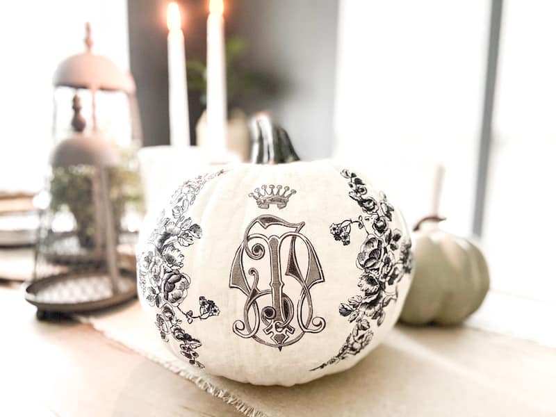 DIY Painted Pumpkin Ideas with Decoupage