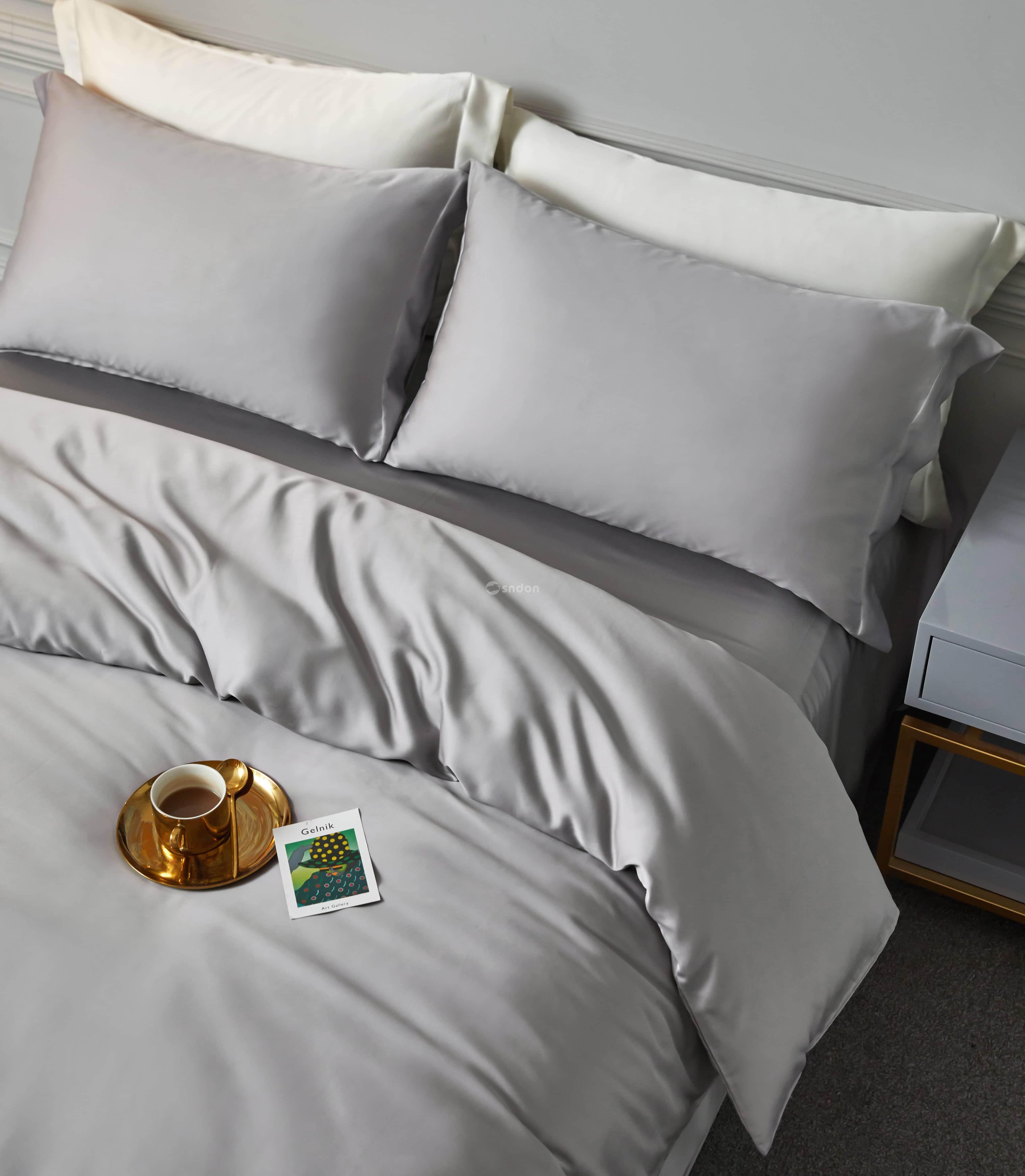 Luxury Tencel Bed Sheet Comforter Tencel Bedding Set