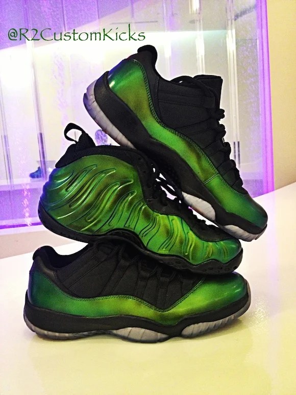 Foamposite & Jordan 11 "Emerald" by R2CustomKicks SneakerFiles