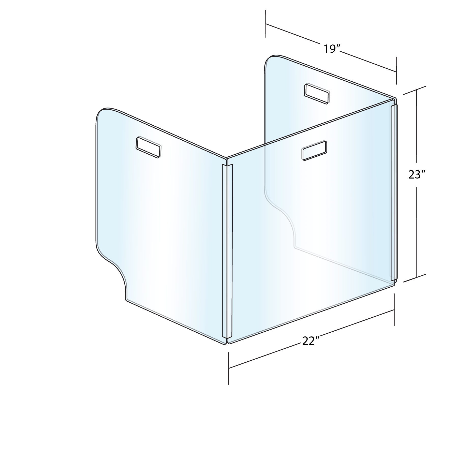 "U" Guard Perfect for School Desks! Sneezeguard Solutions