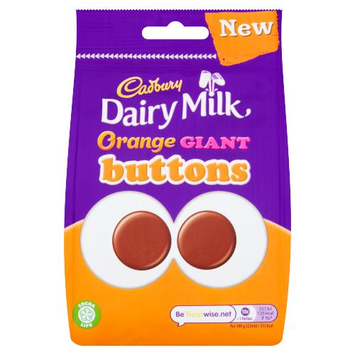 Cadbury Dairy Milk Orange Giant Buttons 95g A. B. Snell & Son