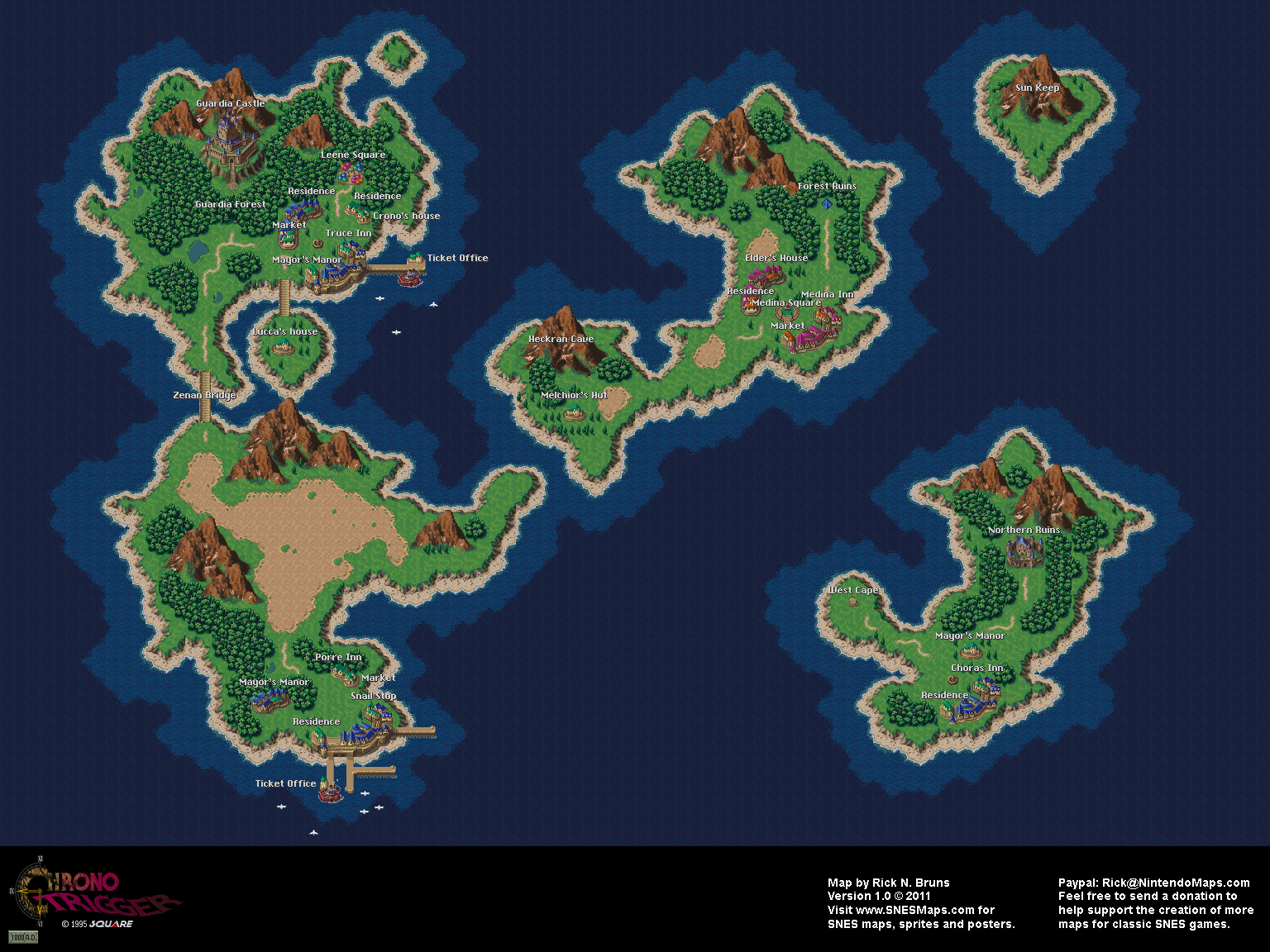 Chrono Trigger World Map Theme Chrono Trigger World Map Draw A Topographic Map
