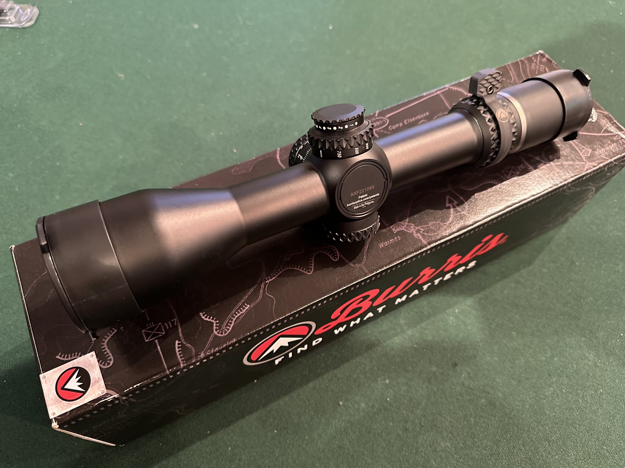 SOLD Burris XTR III Illuminated 3.318x50 SCR 2 MIL w/Burris Throw