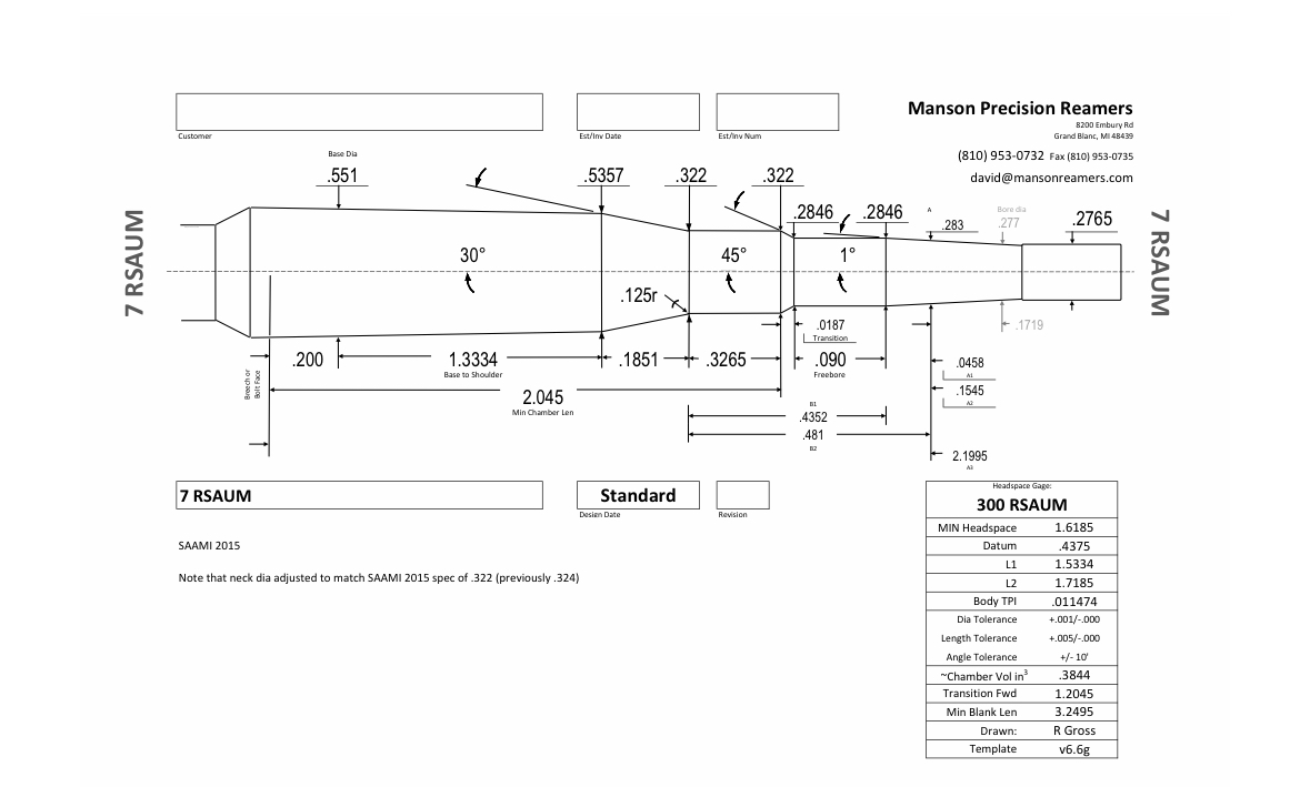 SOLD 7 Saum Finish Reamer, Manson, New. Sniper's Hide Forum