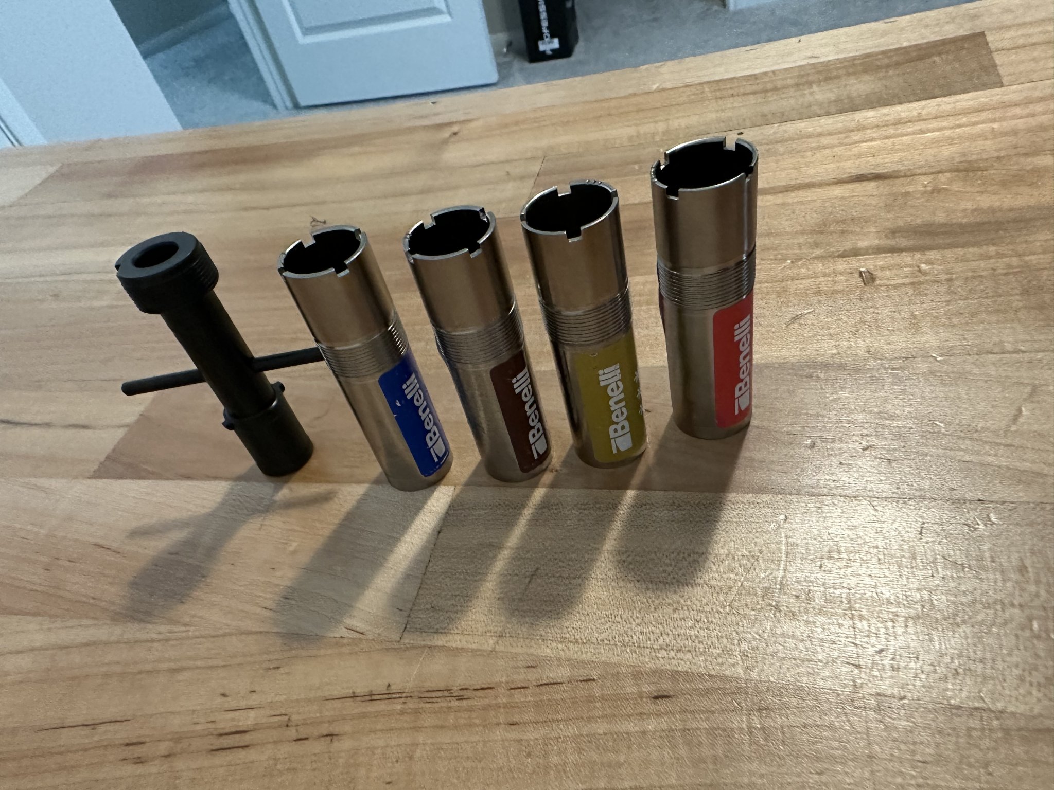 SOLD Benelli 12ga Crio choke set W/wrench, sbe2 sbe3 m2 ethos etc