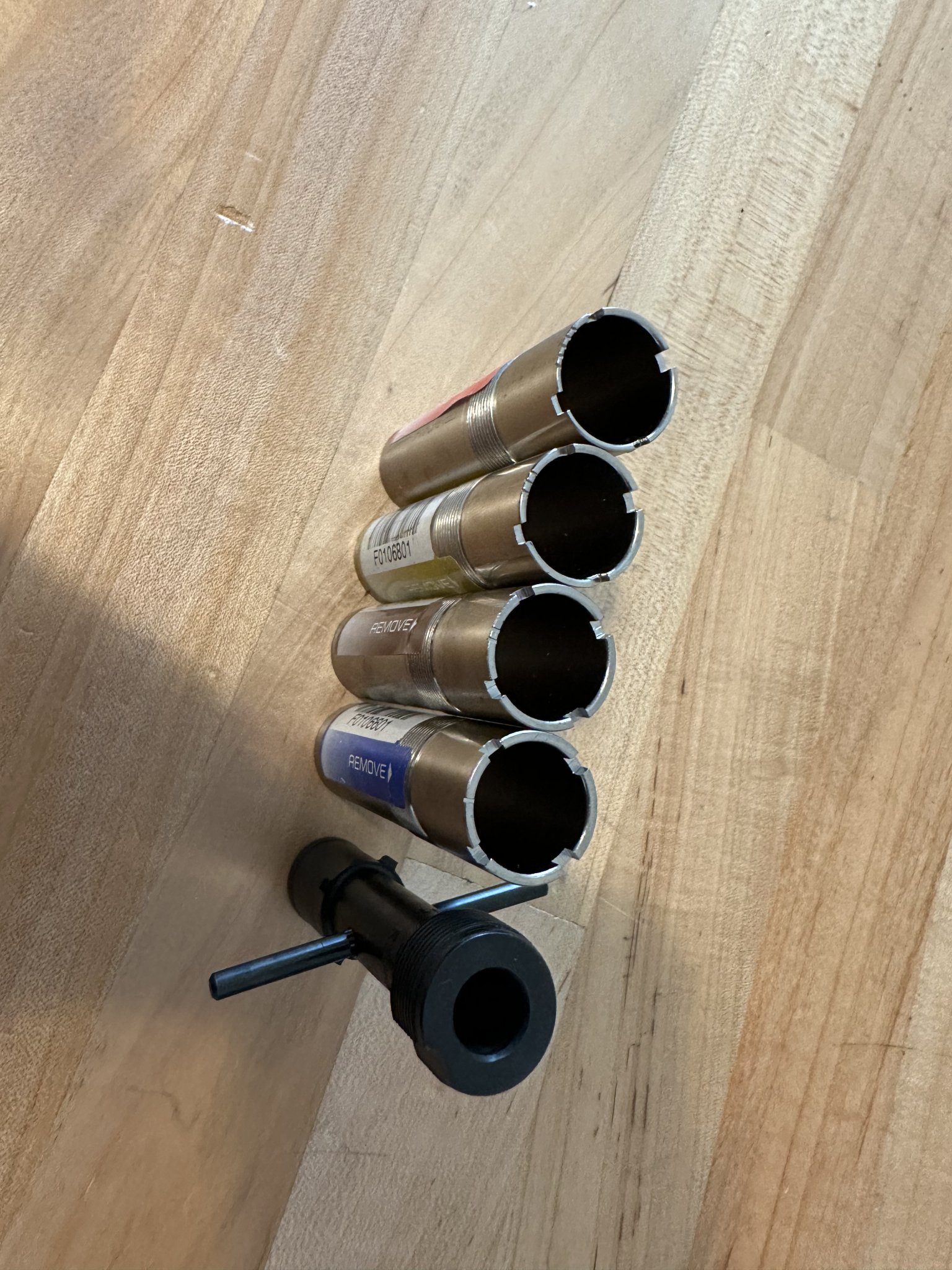 SOLD Benelli 12ga Crio choke set W/wrench, sbe2 sbe3 m2 ethos etc