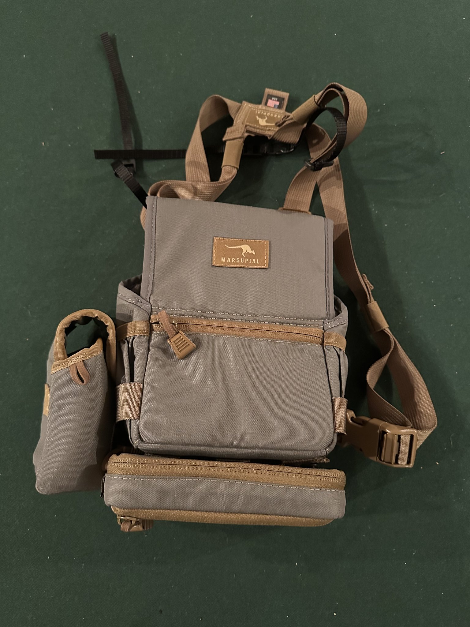 SOLD Complete Marsupial Bino Harness Setup Wolf/Coyote Sniper's