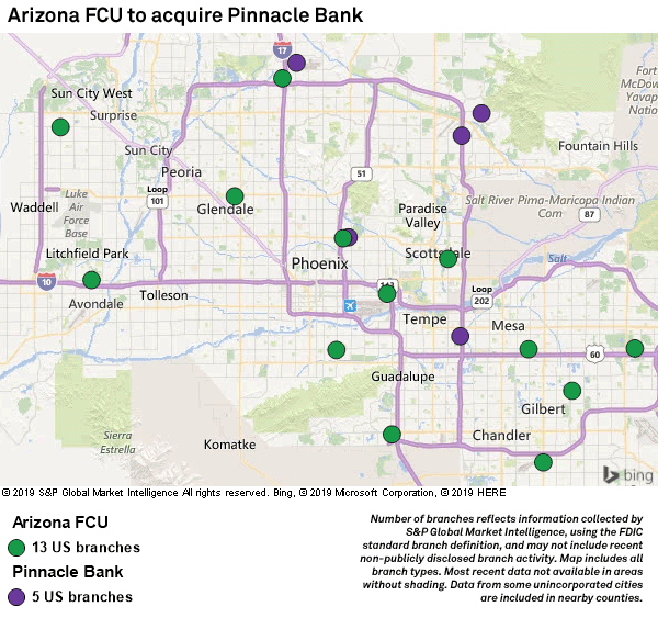 Arizona FCU to acquire Scottsdale, Ariz.based Pinnacle Bank S&P