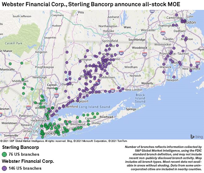 ster Financial, New Yorkbased Sterling Bancorp announce allstock