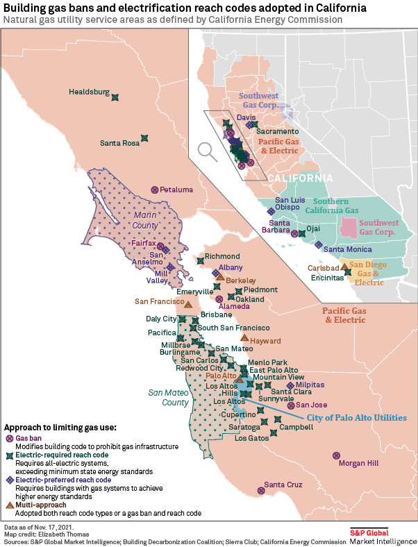 Gas Ban Monitor Calif. count reaches 50 as West Coast movement grows S&P Global Market
