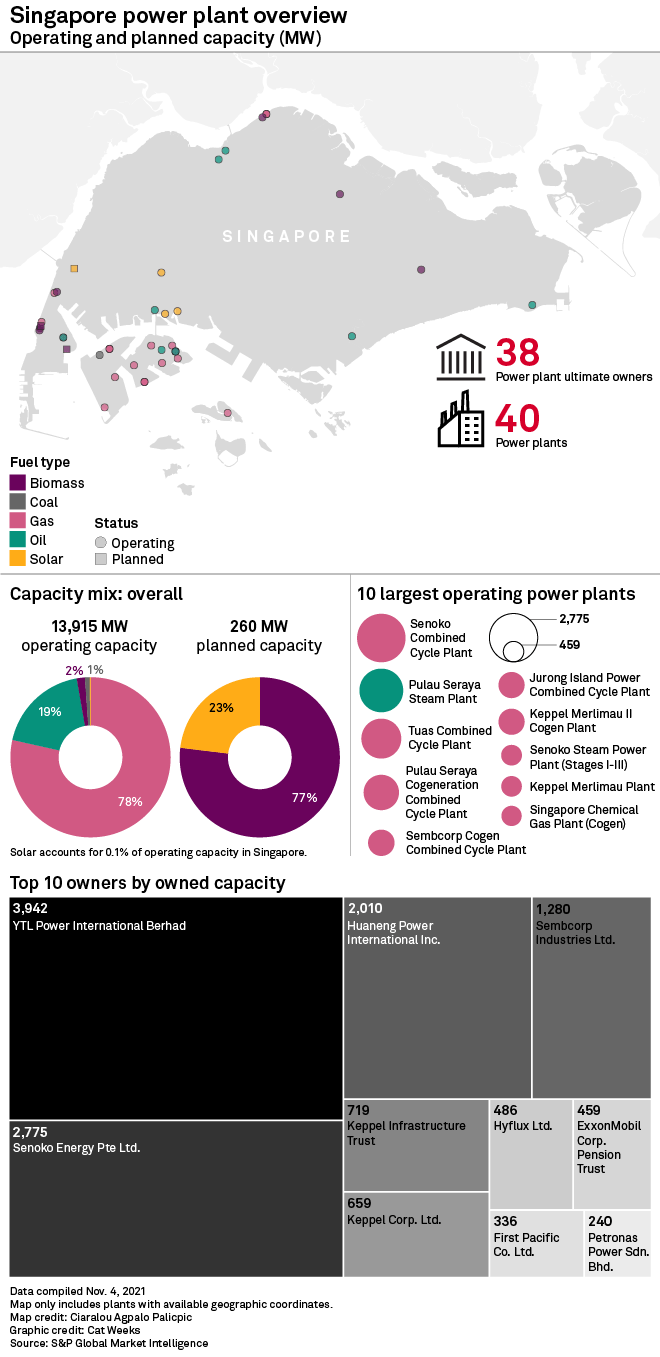 Singapore relies on gas, oil for power generation S&P Global Market