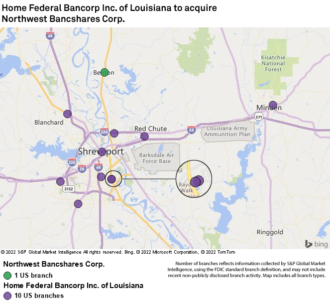 Louisianabased Home Federal Bancorp to buy instate peer Northwest