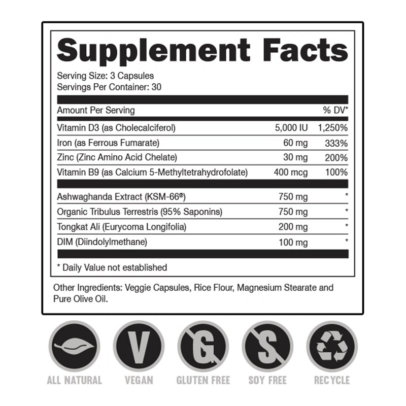 Bucked Up RUT Testosterone Booster S&N Nutrition LLC