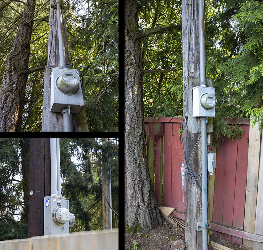 Meter Poles Snohomish County PUD
