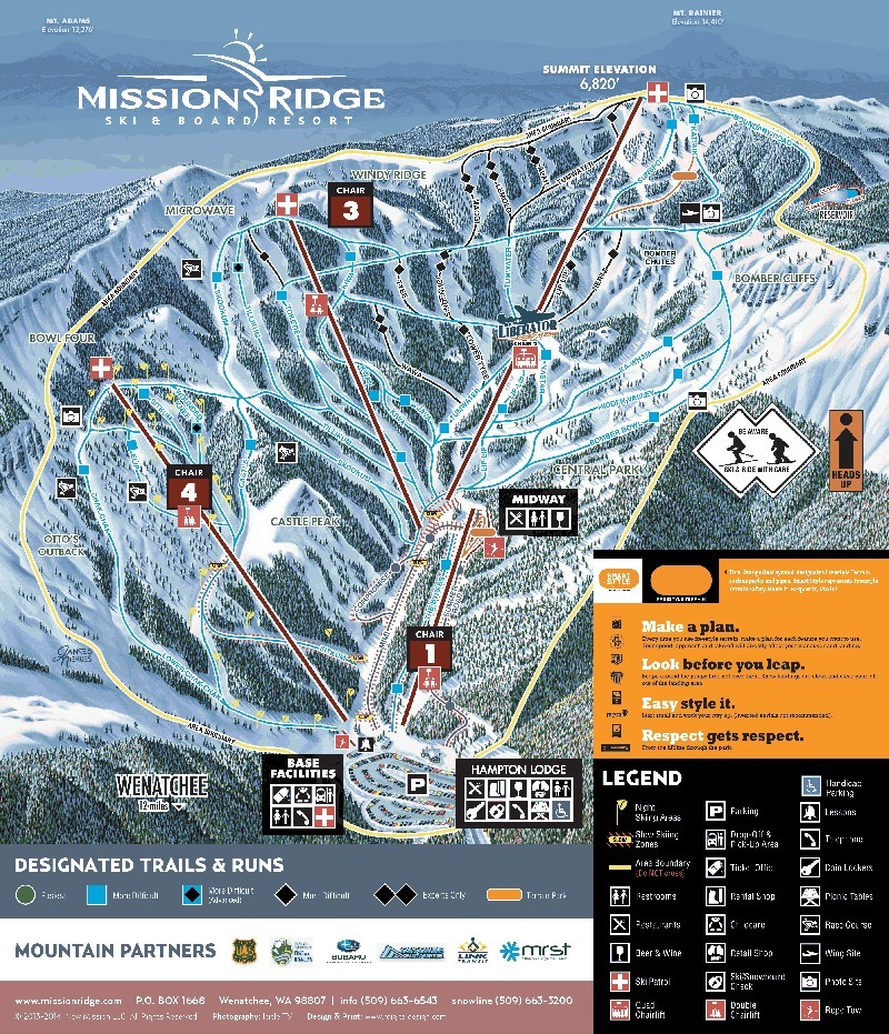 Mission Ridge Ski Resort Guide, Location Map & Mission Ridge ski