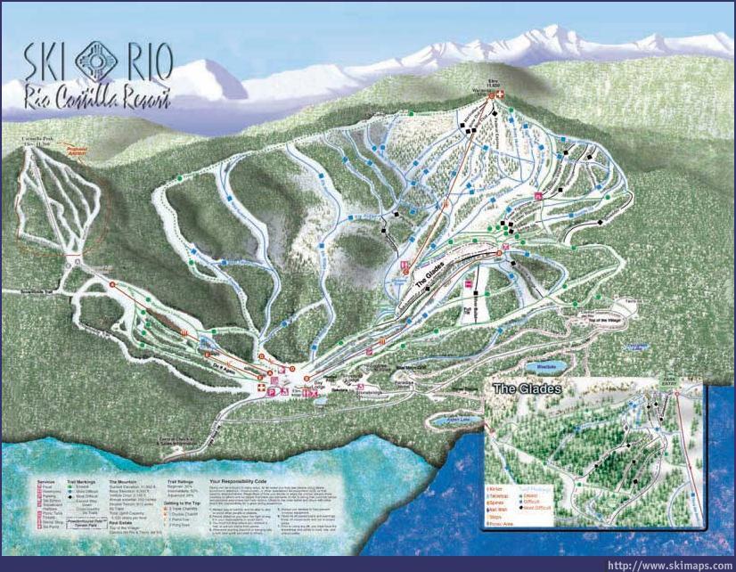 New Mexico Ski Resorts Map