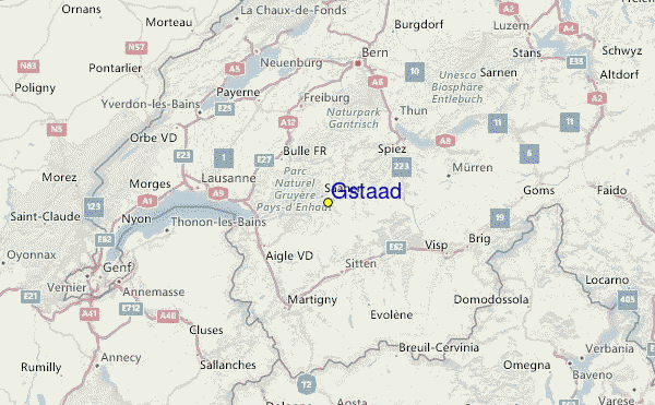 Gstaad Ski Resort Guide, Location Map & Gstaad ski holiday accommodation