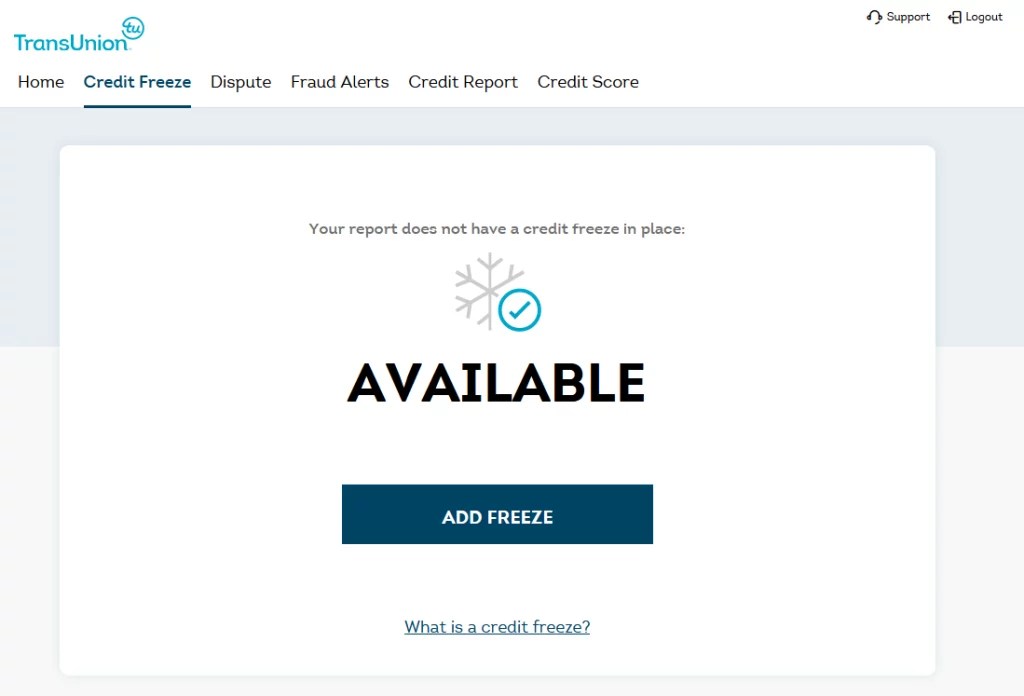 Stepbystep guide to Freeze your Credit at TransUnion — Snowcap.Me