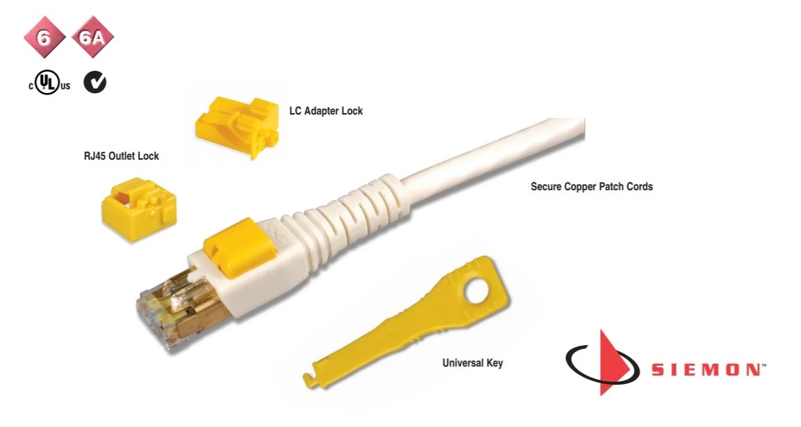 Siemon launches new LockIT system category 6 and category 6A patch
