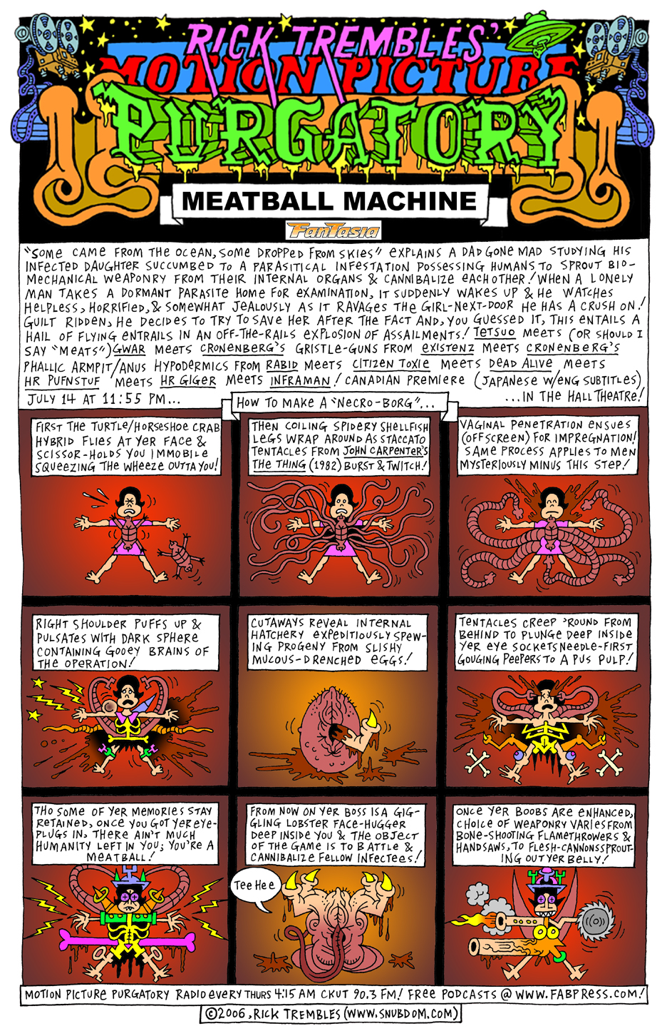 MOTION PICTURE PURGATORY “Meatball Machine” (2005) SNUBDOM