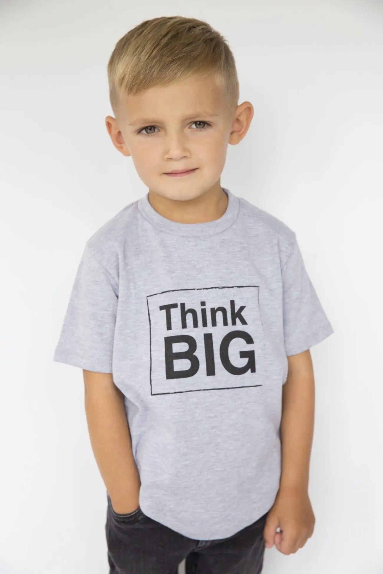Think Big kids t shirt. Made in England by Snuglo and machine washable