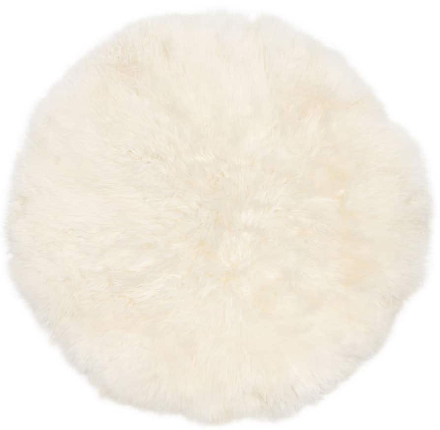 Round Sheepskin Rug Buy Now From Snugrugs UK!