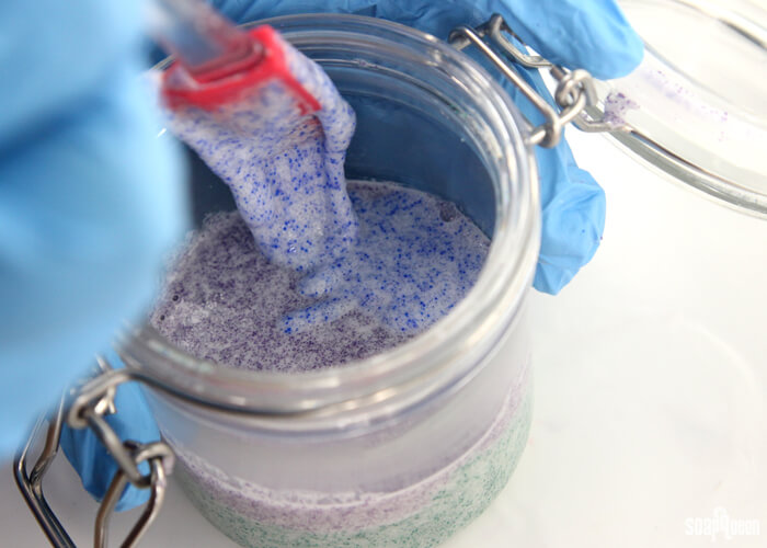 Rainbow Jojoba Bead Sugar Scrub Teach Soap