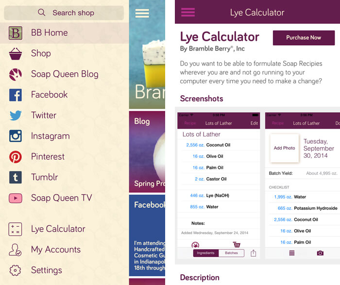 New Bramble Berry App! Soap Queen
