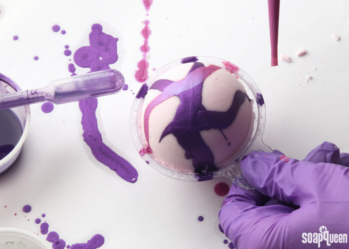 Painted Berry Bath Bomb Tutorial Soap Queen