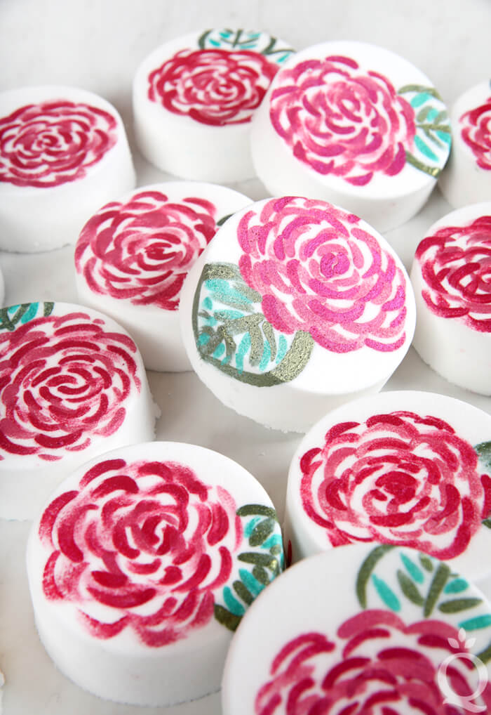 Painted Rose Bath Bomb DIY Soap Queen