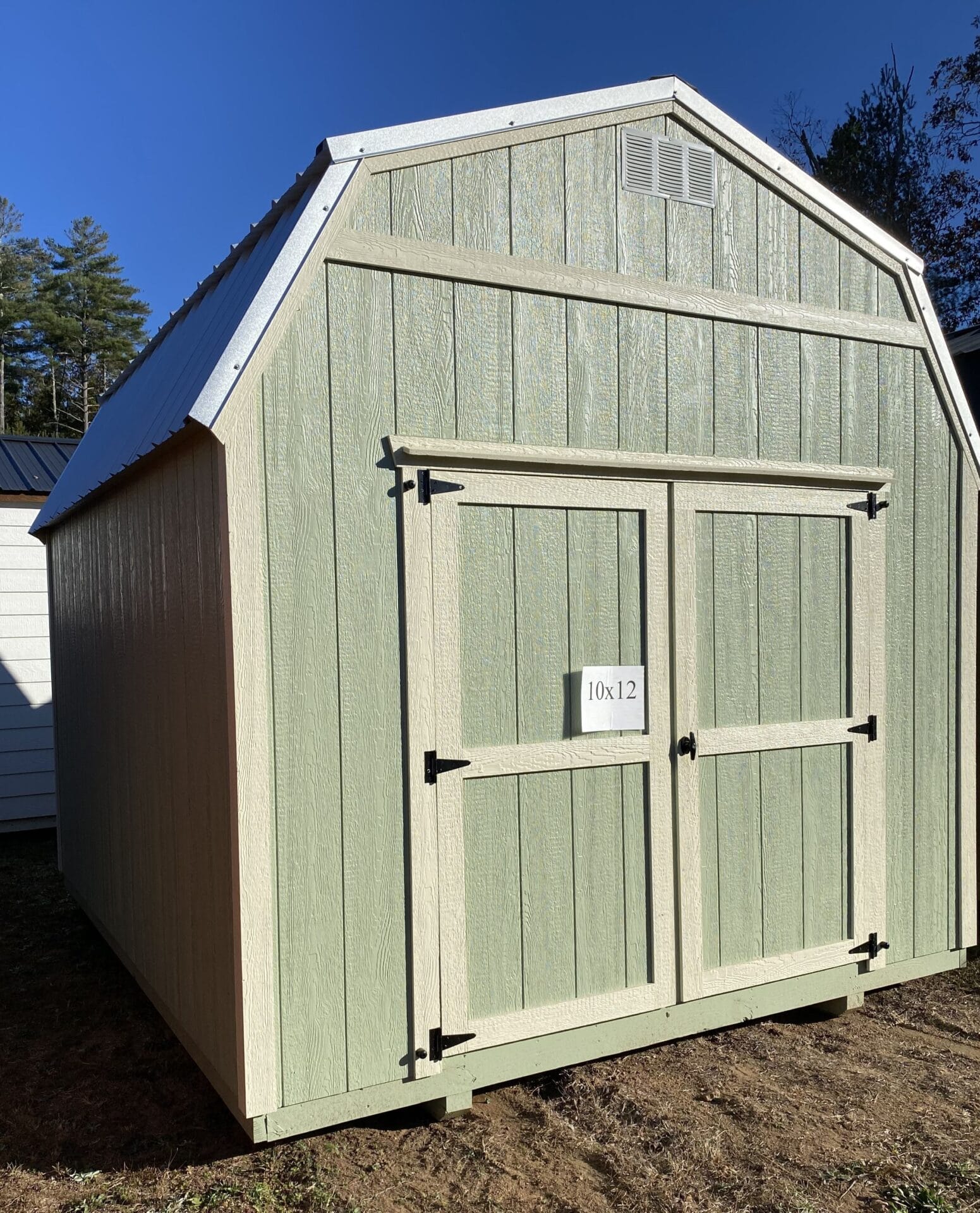 10x12 Lofted Barn Shed (45847) Southern Backyard Living Portable