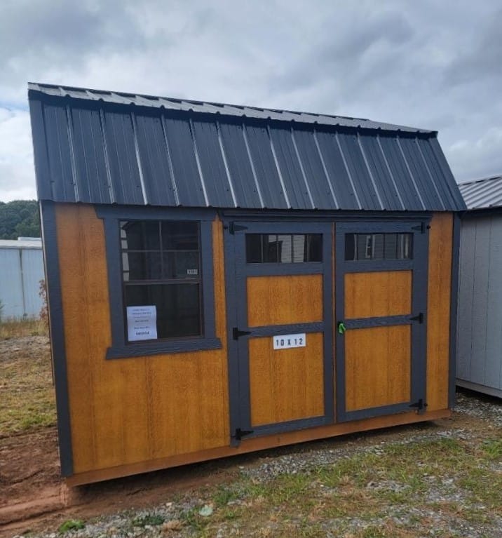 10x12 Side Lofted Barn Shed (45894) Southern Backyard Living