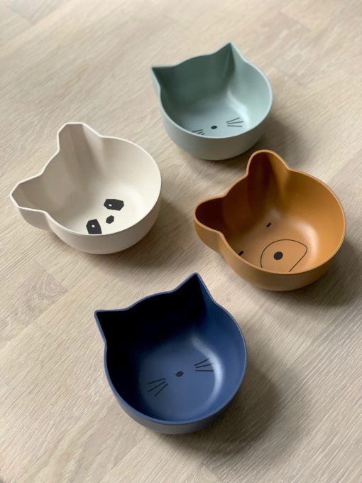 Liewood Rex Snack Bowl 4 Pack Blue Mix So Beau Baby