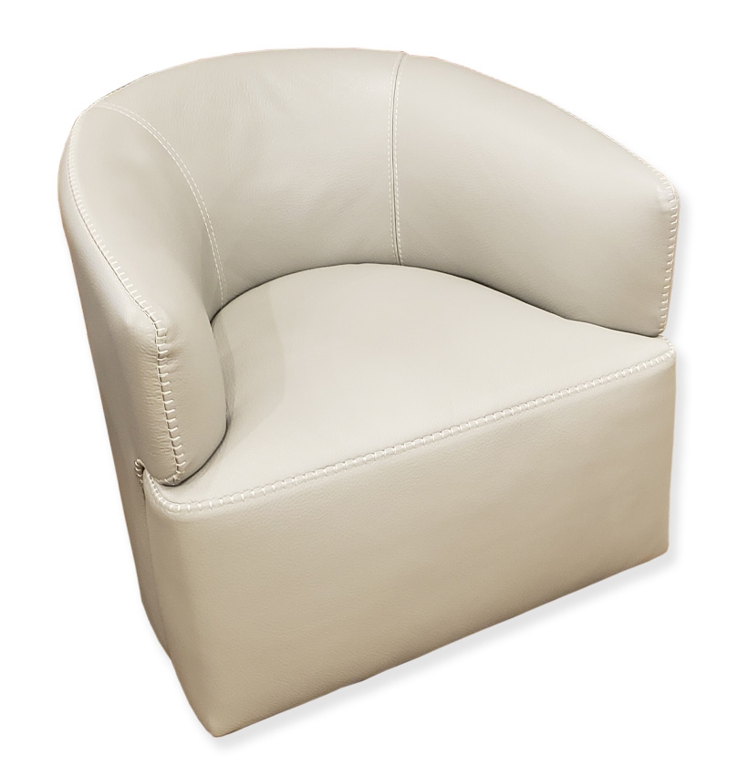 Boca Accent Chair Italian Leather Contemporary Accent Chairs