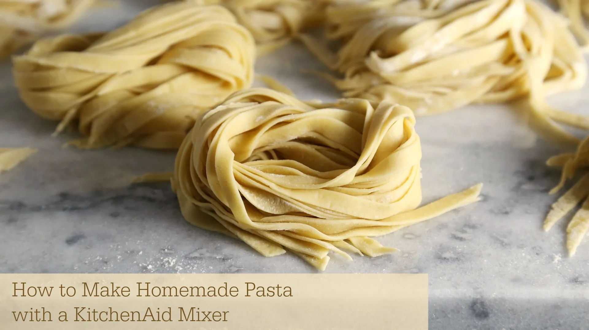 How to Make Homemade Pasta with KitchenAid Mixer Sober Julie