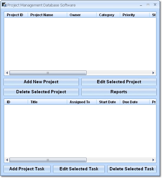Project Management Database Software