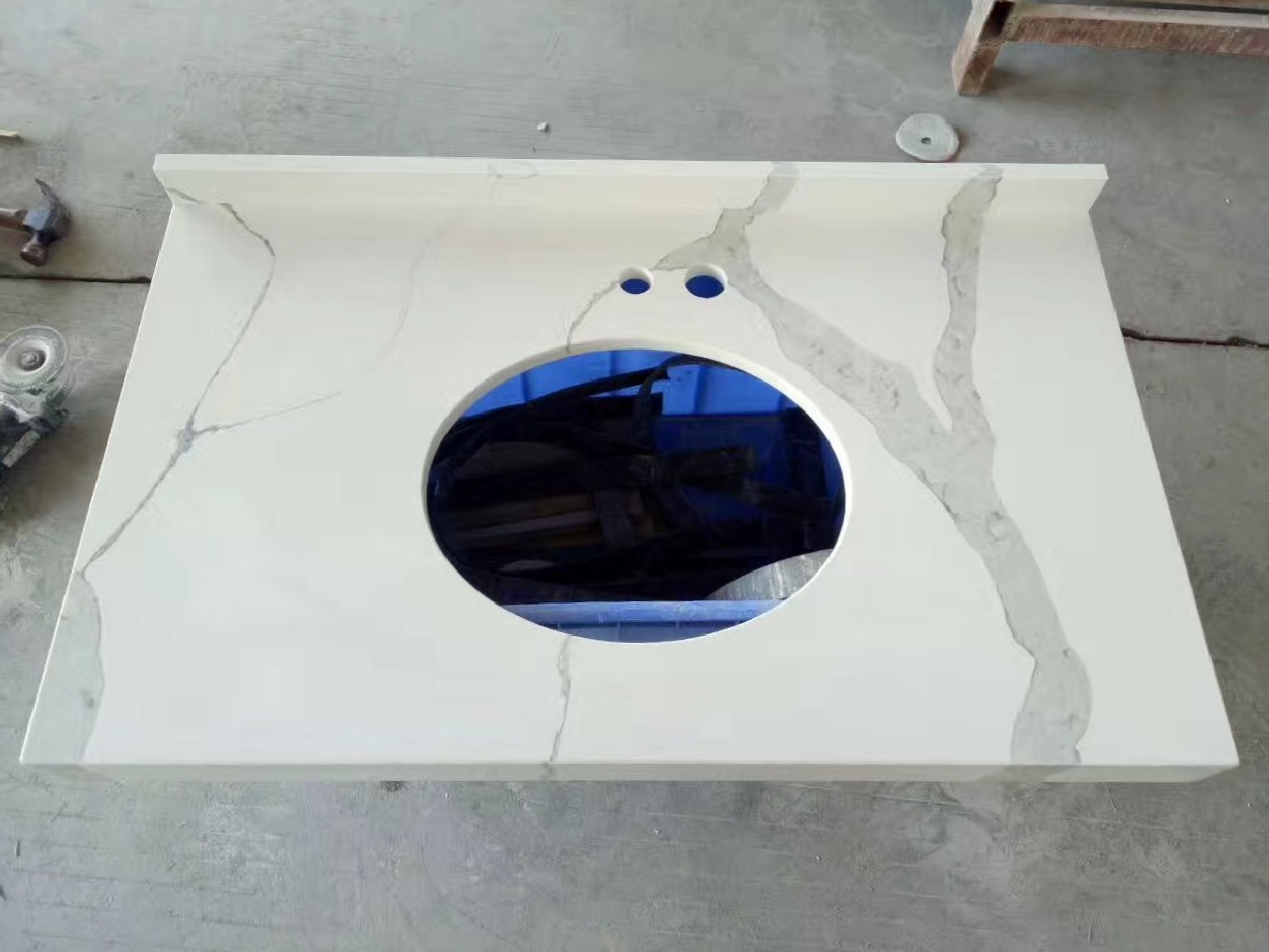 Calacatta White Quartz Vanity Tops
