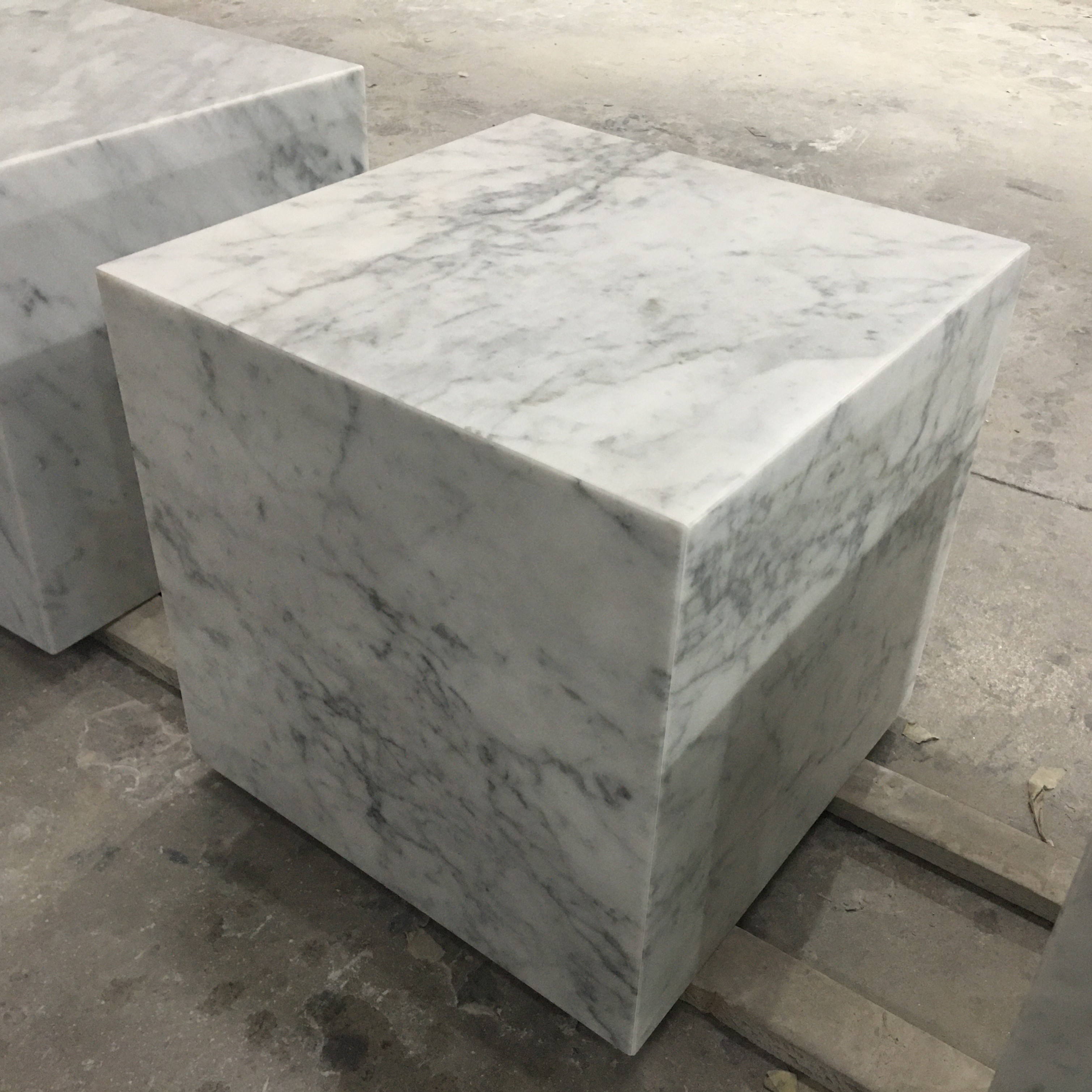 Marble Cube Coffee Tables & Marble Plinth