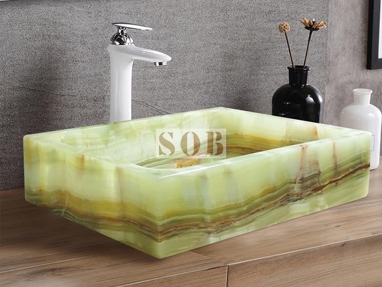 Luxury Green Onyx Wash Basins