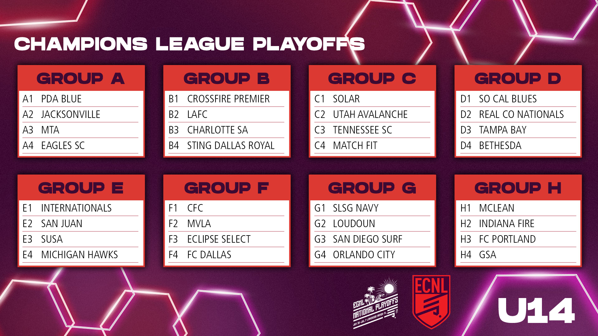 Encl Tournament Schedule 2023-23 Ecnl Girls National Playoffs Set To Kickoff June 30 In Lakewood Ranch, Fla. - Soccerwire