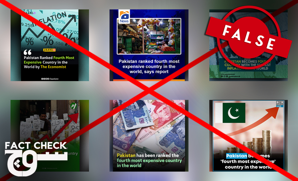 Reports claiming Pakistan is the fourth most expensive country in the